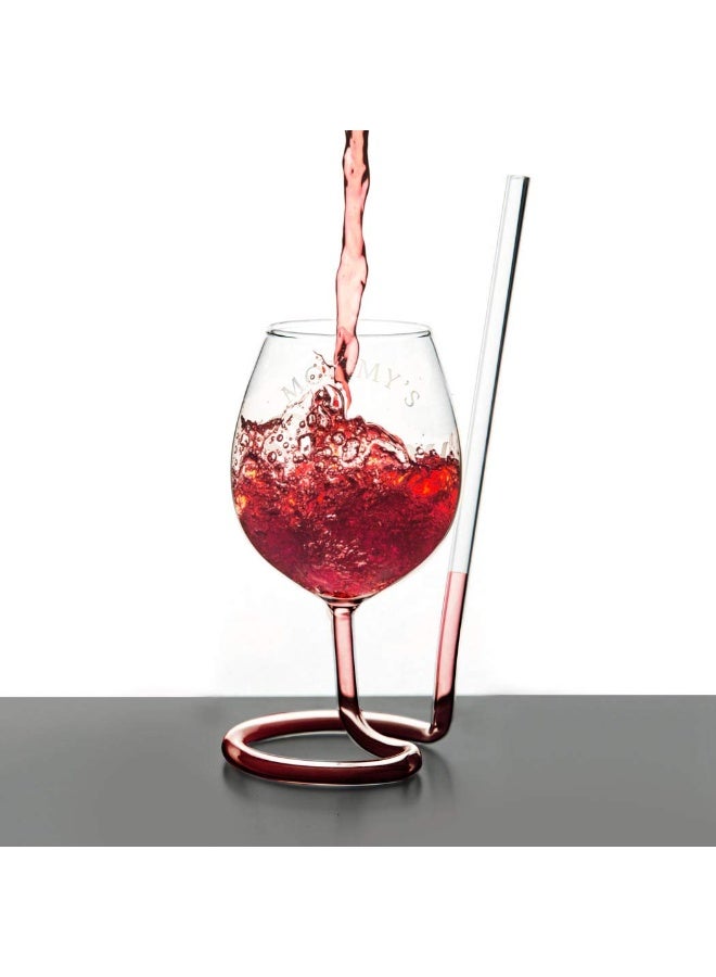 Daylily SIPSIP Wine Glass | The Wine Glass with a Straw | Mommy's Sippy Cup - Image 2